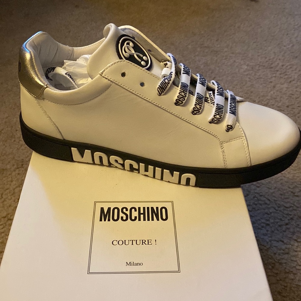 Authentic Moschino shoes size 8.